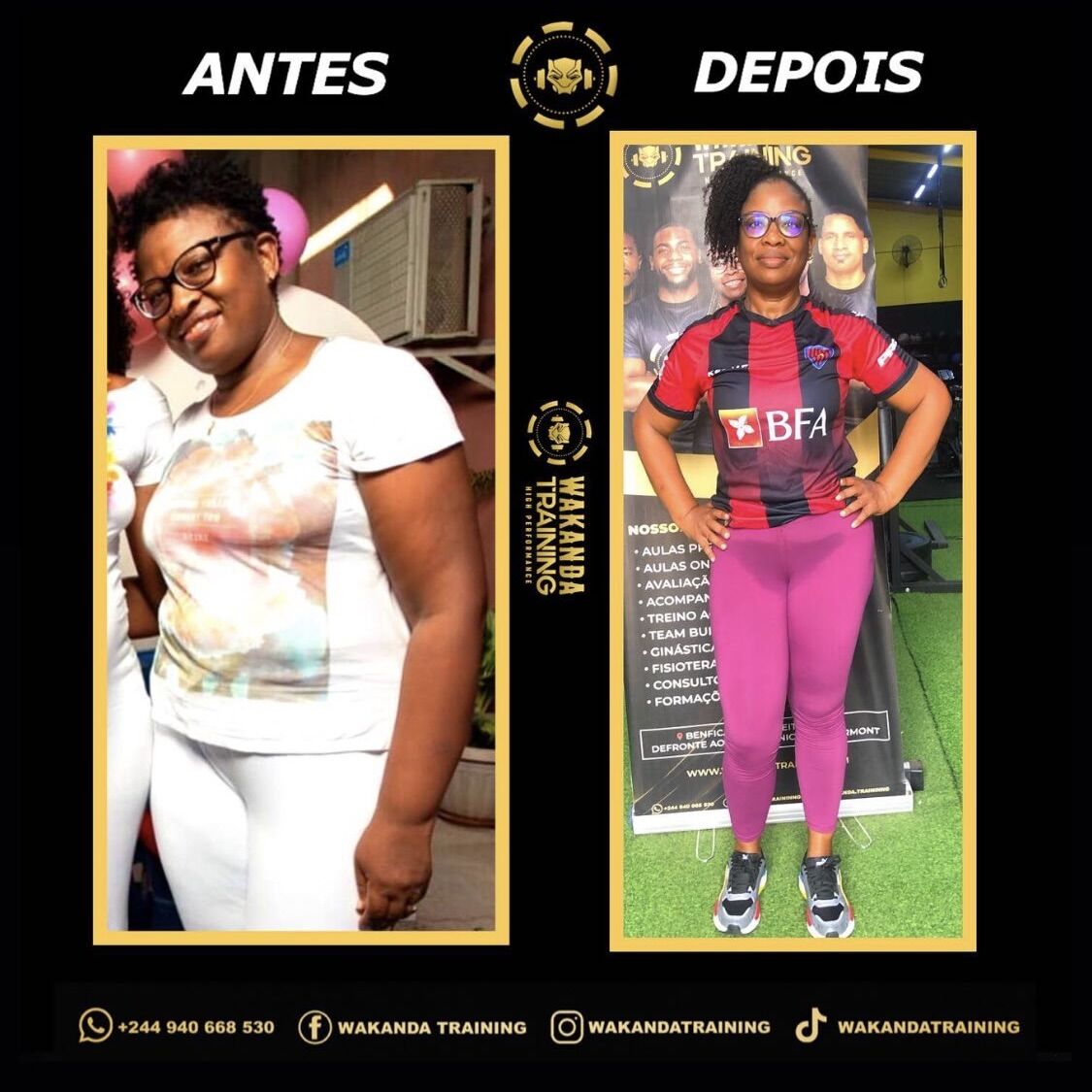 Transformação, antes e depois