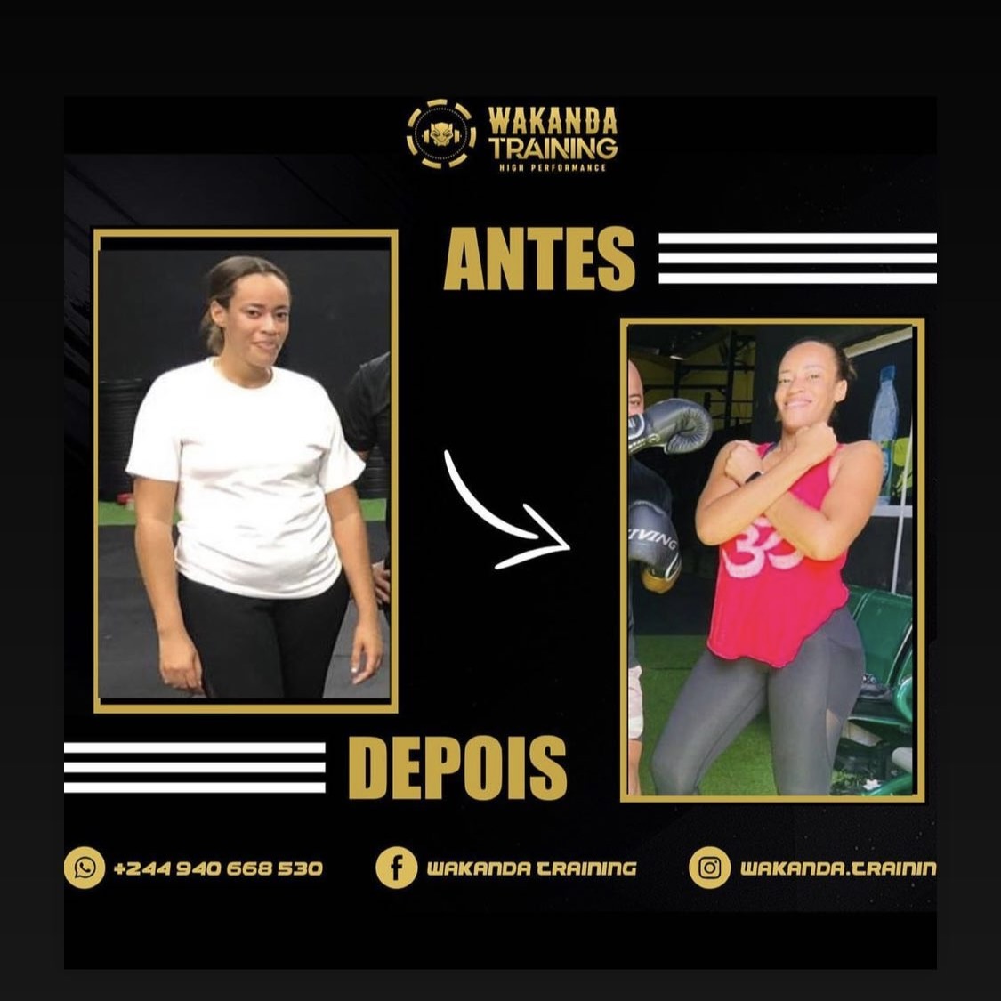 Transformação, antes e depois